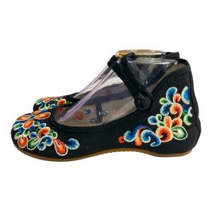 Chinese Style Women Embroidery Mary Jane Sandals Comfy Casual Walking Shoes sz 7